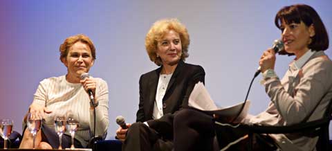 Antonia San Juan and Marisa Paredes discussing “Acting Almodóvar” with Maria Delgado, October 2012. Photograph by Pablo Goikoetxea Pérez, courtesy of the London Spanish Film Festival